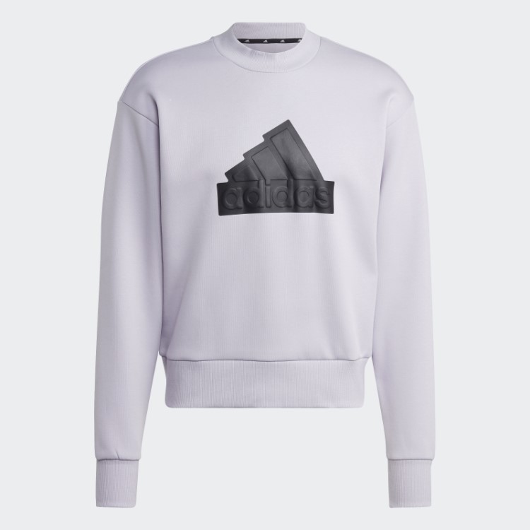 Adidas Future Icons Badge Of Sport Crew Sweatshirt Silver Dawn