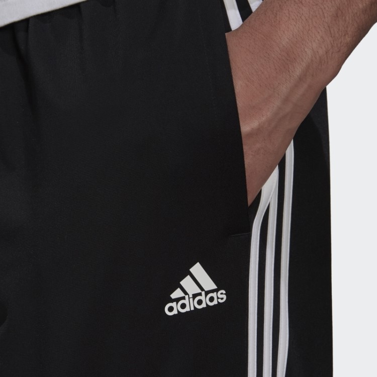 Calça Esportiva Com As Três Listras Adidas Essentials Warm Up Branca
