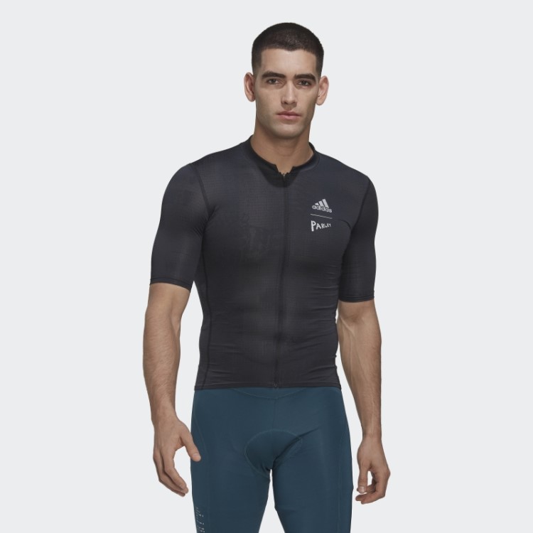 Camisa De Ciclismo De Manga Curta Preta The Parley Adidas