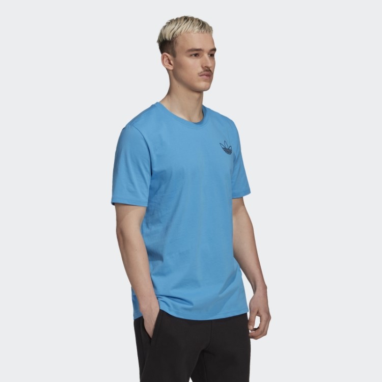 Camiseta Estilo Trefoil Series Azul Adidas