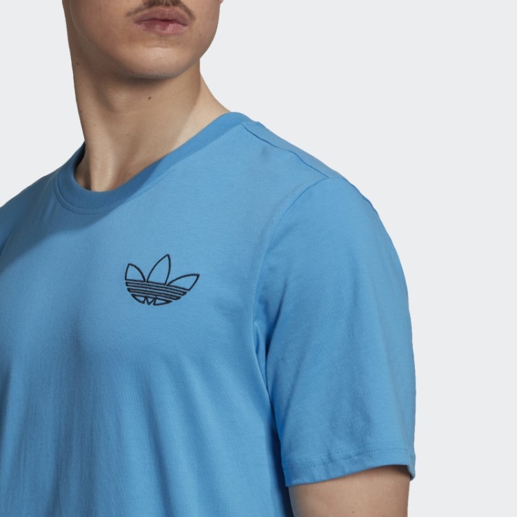 Camiseta Estilo Trefoil Series Azul Adidas