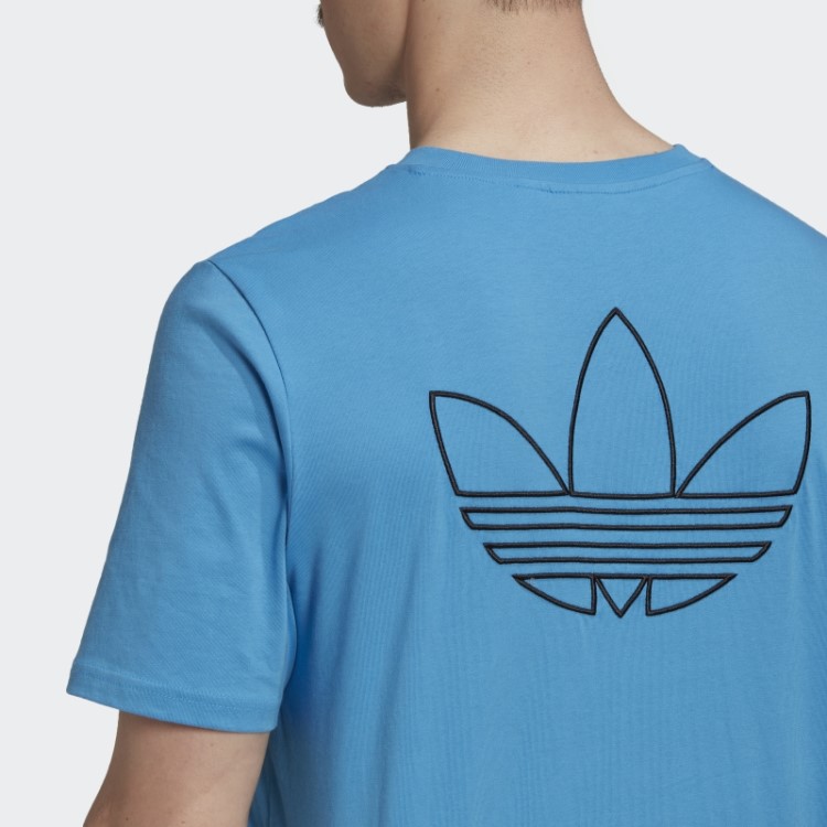 Camiseta Estilo Trefoil Series Azul Adidas