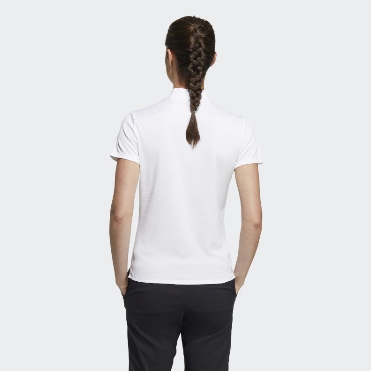 Feito Para Ser Refeito Camisa De Gola Canelada Branca Adidas Hot