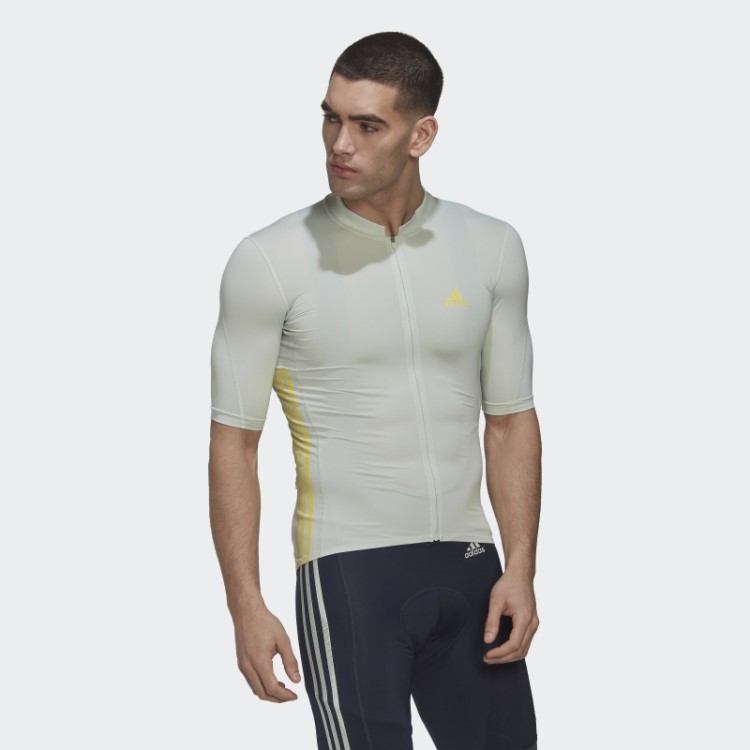 Adidas A Camisa De Ciclismo De Manga Curta Moda Amarela