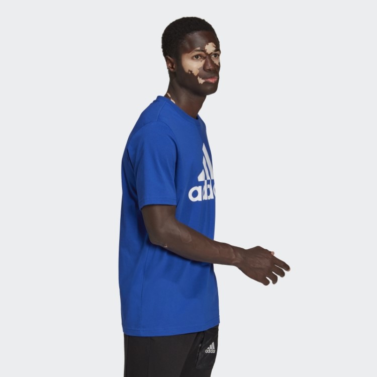 T-shirt Com Logótipo Grande Essencial Adidas Azul Royal