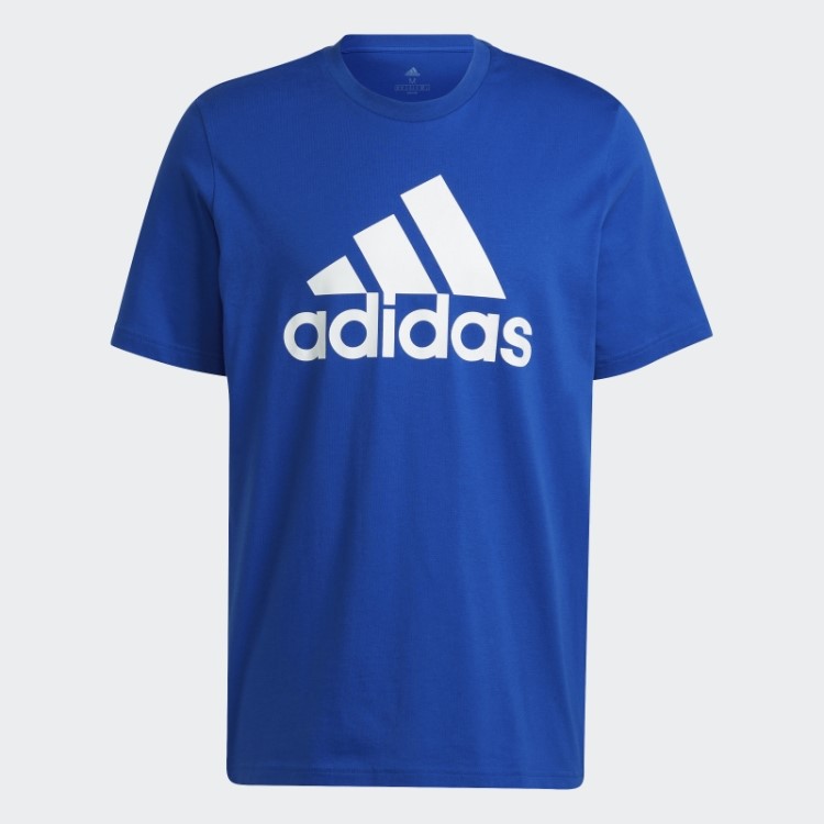 T-shirt Com Logótipo Grande Essencial Adidas Azul Royal