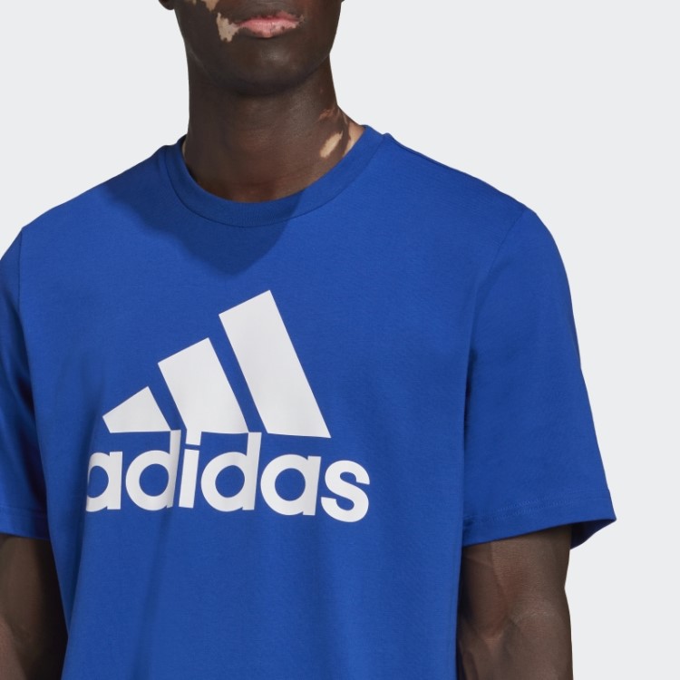 T-shirt Com Logótipo Grande Essencial Adidas Azul Royal