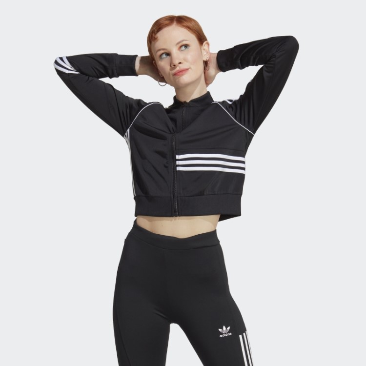 Adidas Crop Track Top Preto