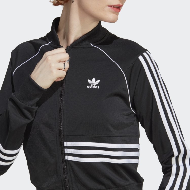 Adidas Crop Track Top Preto