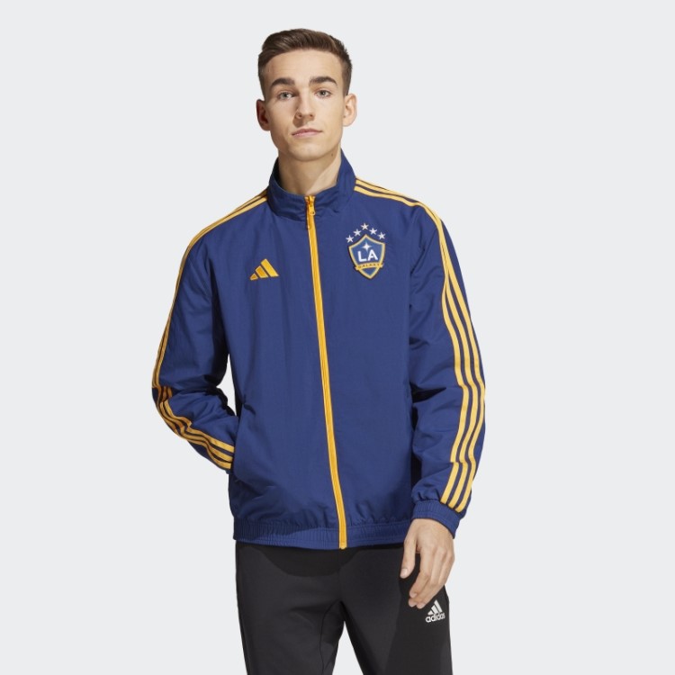 Jaqueta La Galaxy Hino Adidas Azul Escuro