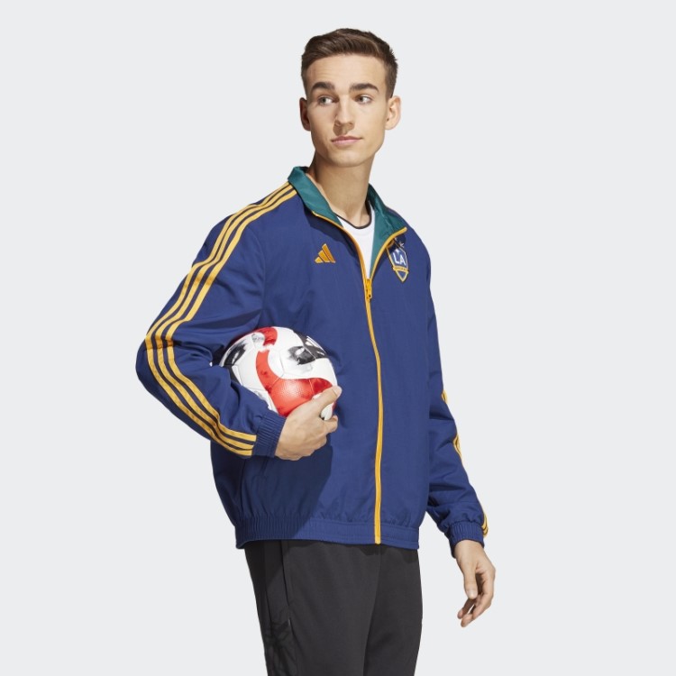 Jaqueta La Galaxy Hino Adidas Azul Escuro