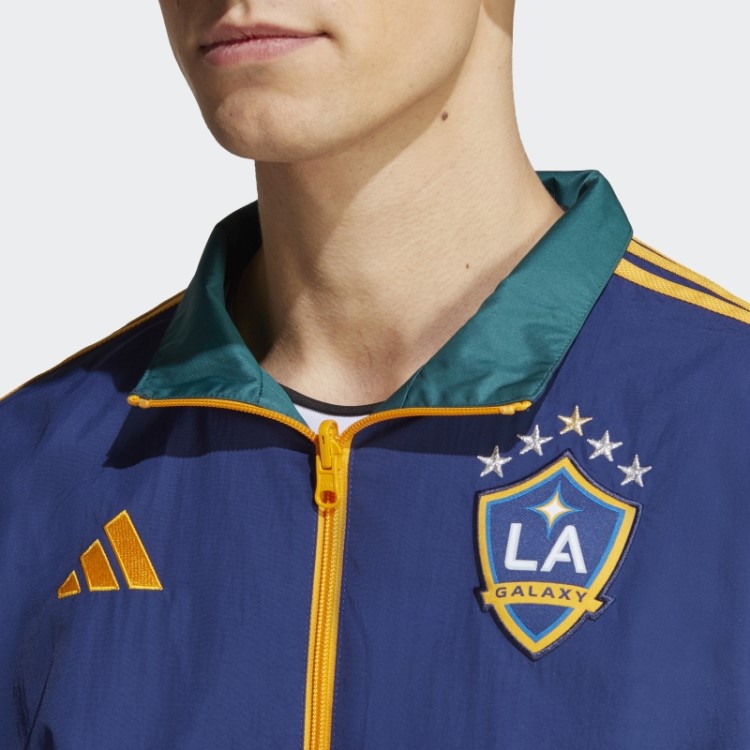 Jaqueta La Galaxy Hino Adidas Azul Escuro