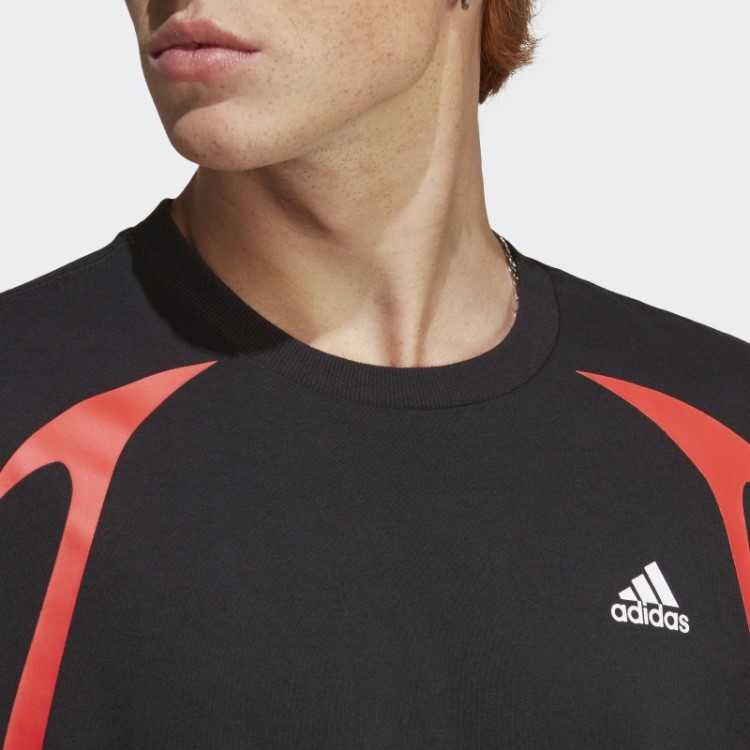 Camiseta Adidas Colorblock Preta