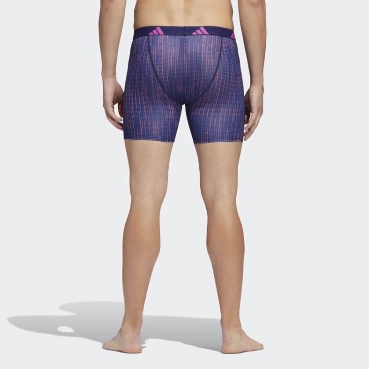 Cueca Boxer Gráfica De Malha De Desempenho Adidas 3 Pares Azul