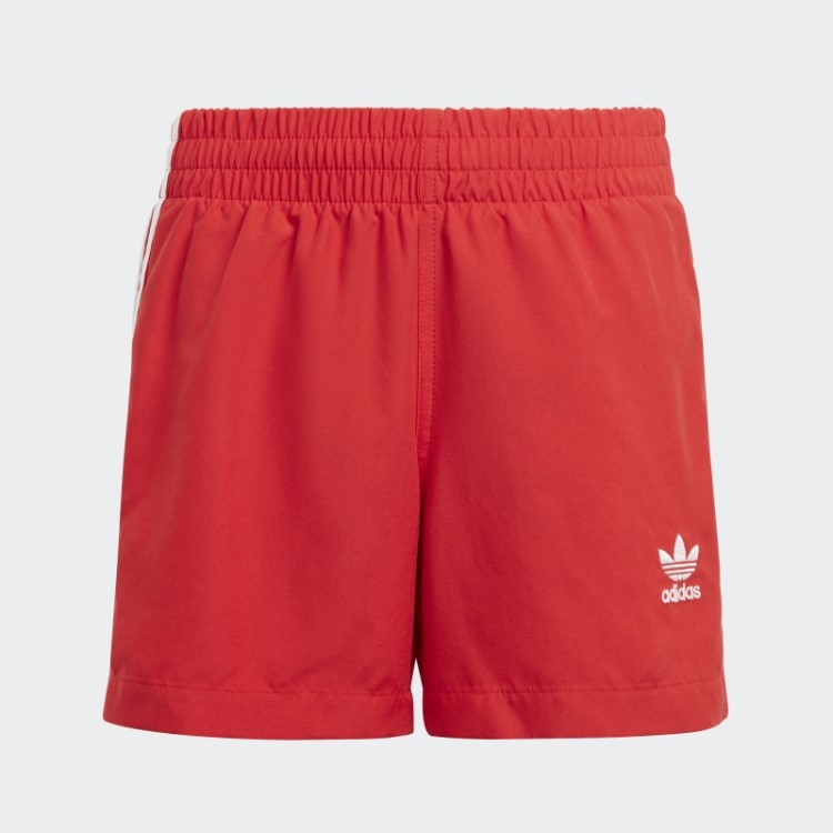 Calção De Banho Original Adicolor Com As Três Listras Adidas Escarlate