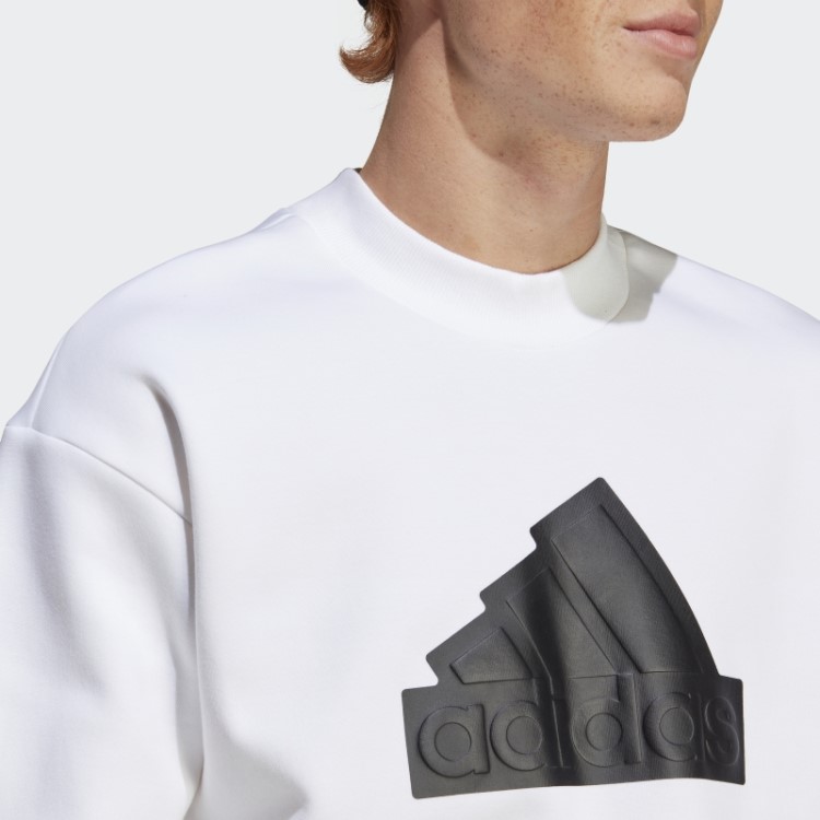ícones Do Futuro Distintivo Da Equipe Esportiva Moletom Adidas Branco