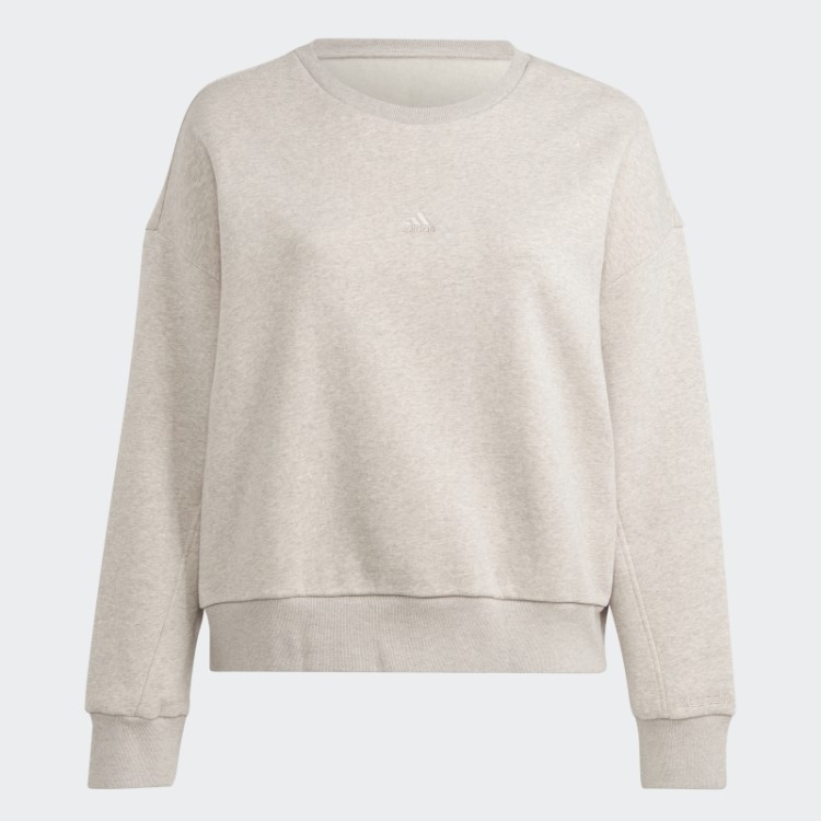 Moletom De Lã Adidas All Szn Taupe Mel (tamanho Grande)