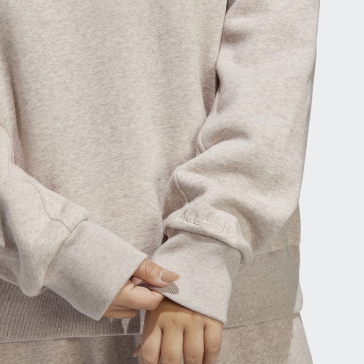 Moletom De Lã Adidas Taupe Mel All Szn (tamanho Grande)