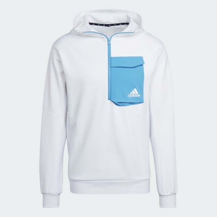 Adidas White Designed For Gameday Hoodie