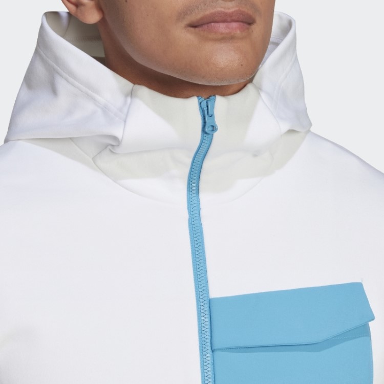 Adidas White Designed For Gameday Hoodie