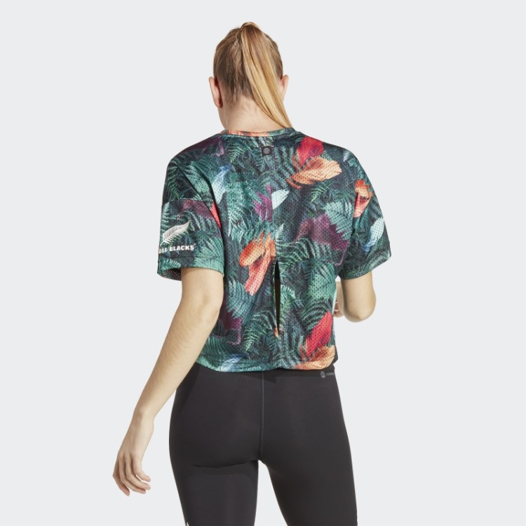 Camiseta Adidas Black All Black Rugby Lifestyle Cropped