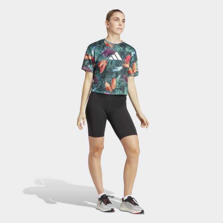 Camiseta Adidas Black All Black Rugby Lifestyle Cropped
