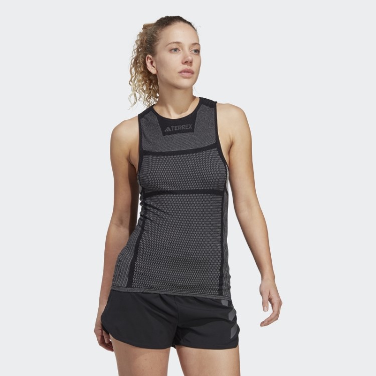 Regata Sem Manga Baselayer Preta Adidas Terrex Drynamo