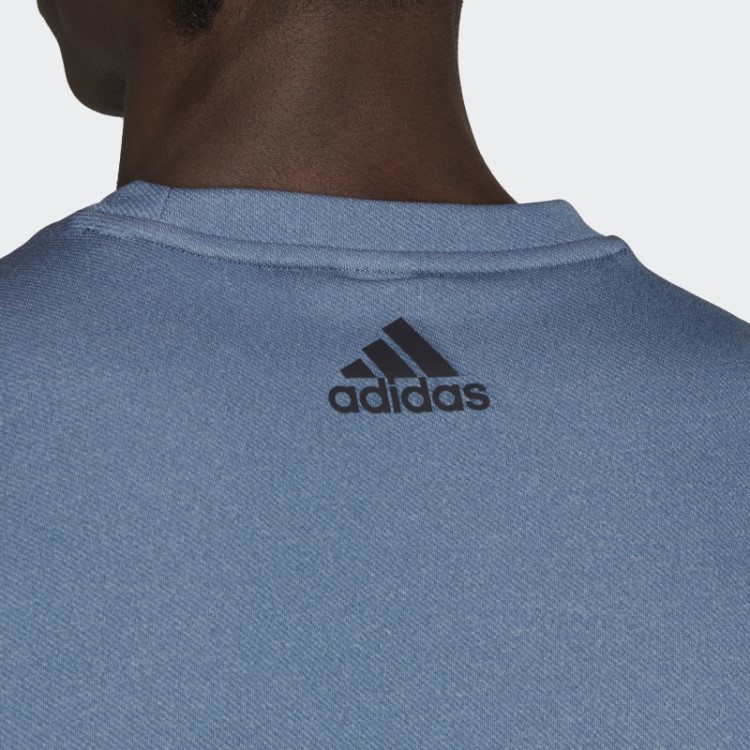Moletom De Aço Adidas Train Icons 3 Bar Logo Training Crew