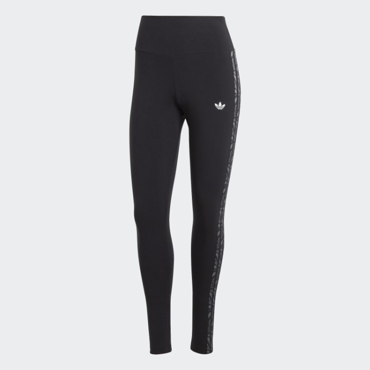 Legging Animal Print Preto Adidas