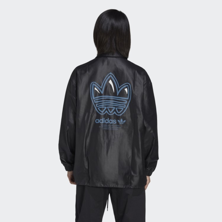 Jaqueta Preta Com Estampas Universitárias Adidas