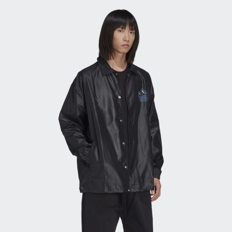 Jaqueta Preta Com Estampas Universitárias Adidas