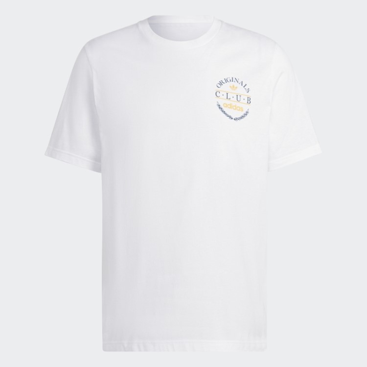 Camiseta Branca Com Logo Do Clube Adidas