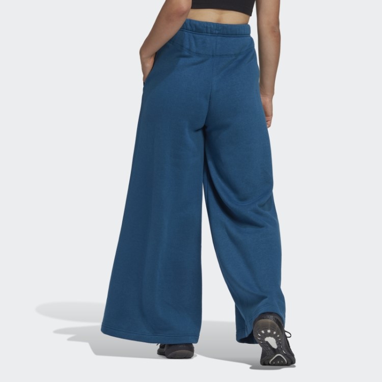 Calça De Lã Adidas Marine Studio Lounge Com Perna Larga