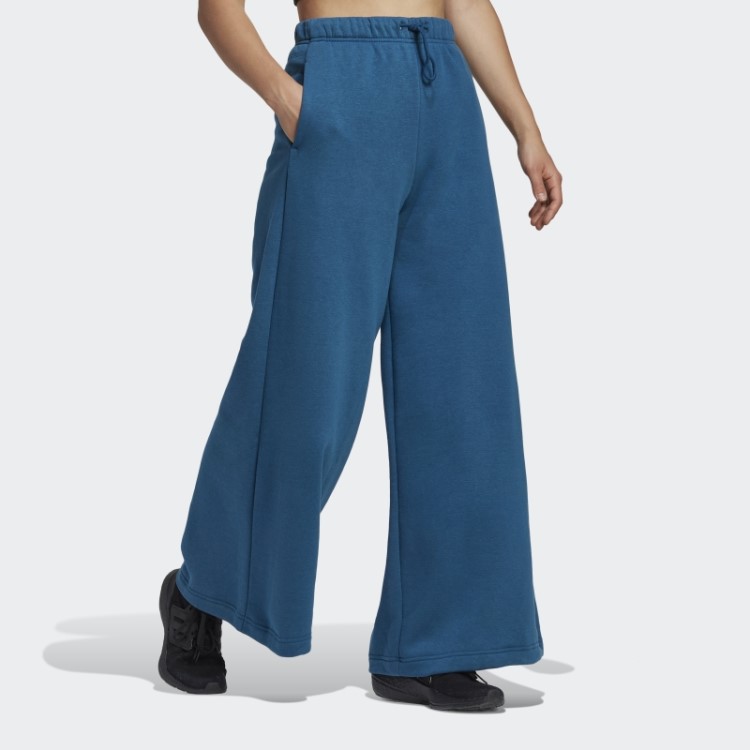 Calça De Lã Adidas Marine Studio Lounge Com Perna Larga