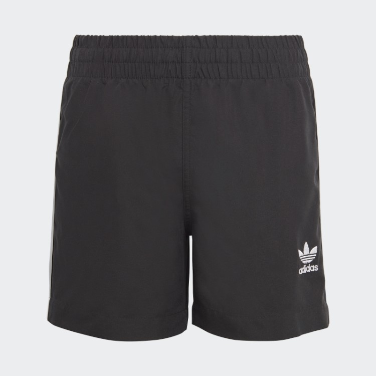 Calção De Banho Preto Originals Adicolor Com As 3 Riscas Adidas