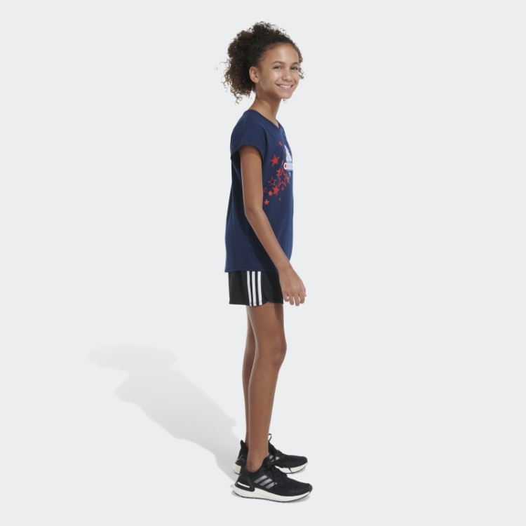 Camiseta Manga Curta Azul Adidas