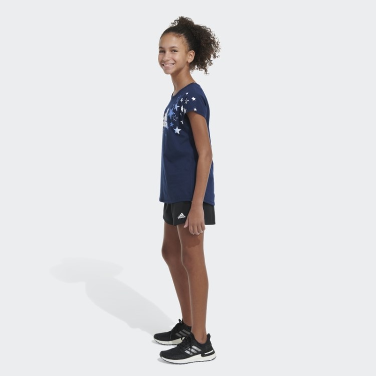 Camiseta Manga Curta Azul Adidas