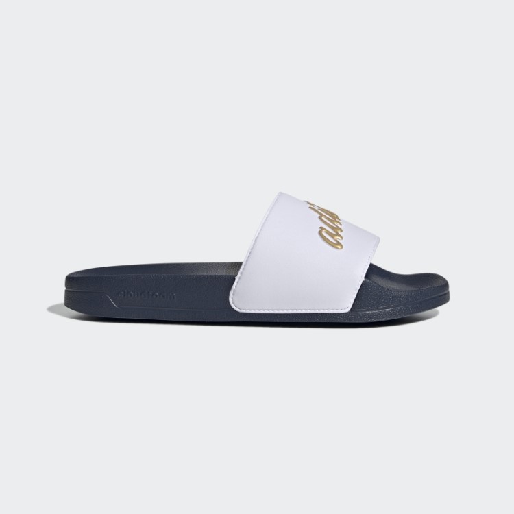 Adidas Adilette Chuveiro Slides Ouro Metálico