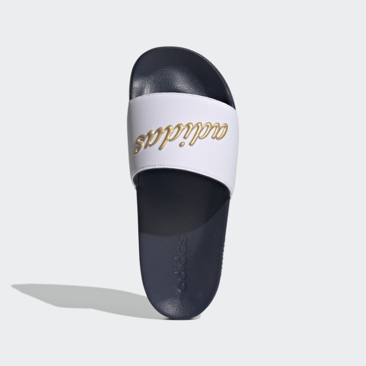 Adidas Adilette Chuveiro Slides Ouro Metálico