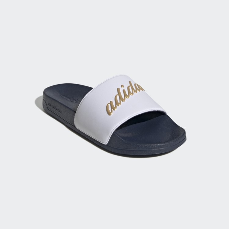 Adidas Adilette Chuveiro Slides Ouro Metálico