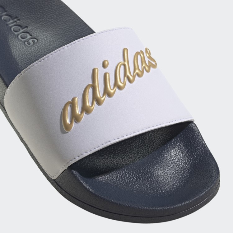 Adidas Adilette Chuveiro Slides Ouro Metálico