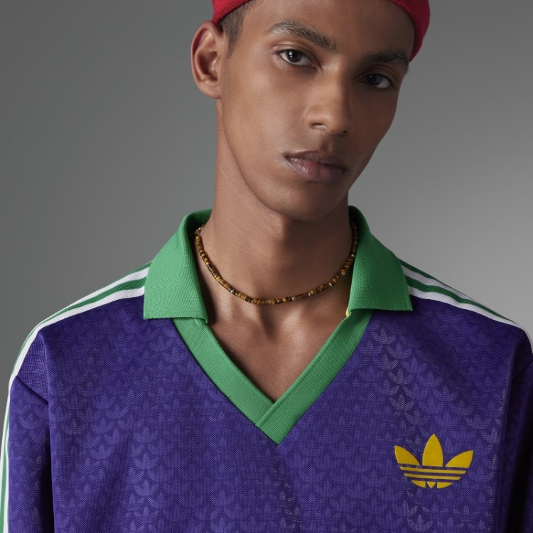 Top Vintage Adicolor Anos 70 Manga Longa Adidas Rich Purple