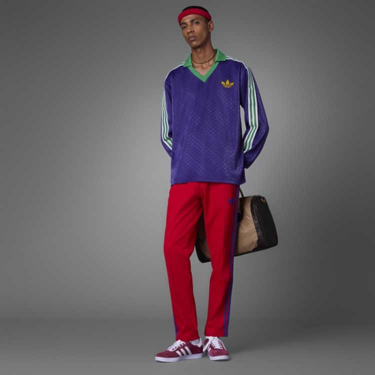 Top Vintage Adicolor Anos 70 Manga Longa Adidas Rich Purple