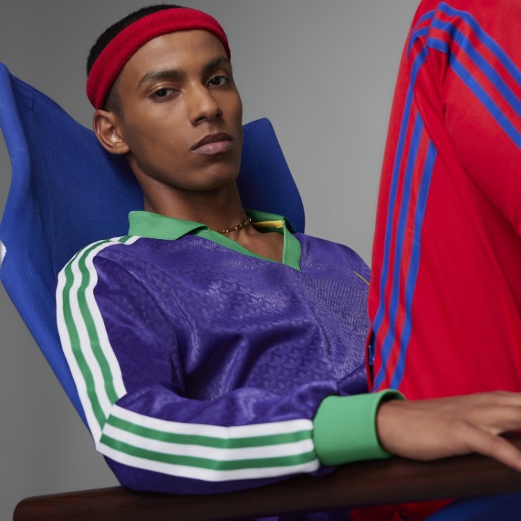 Top Vintage Adicolor Anos 70 Manga Longa Adidas Rich Purple