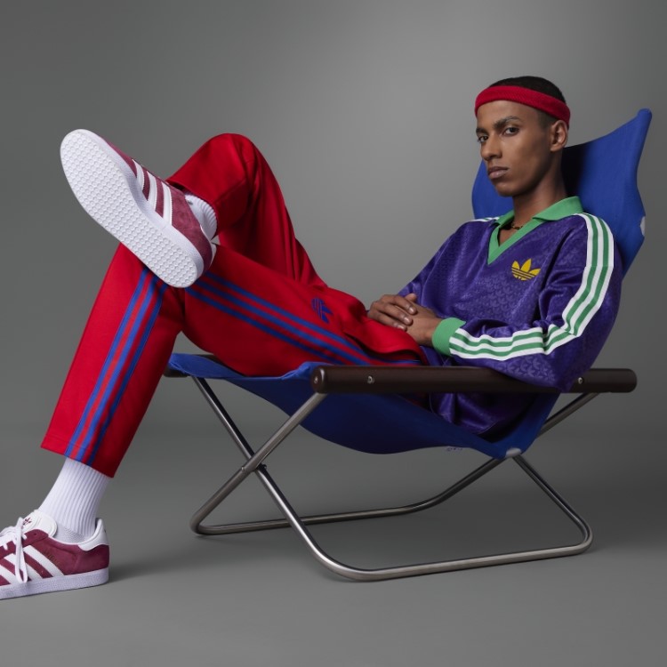 Top Vintage Adicolor Anos 70 Manga Longa Adidas Rich Purple