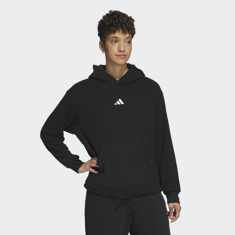 Select Crop Hoodie Preto Adidas