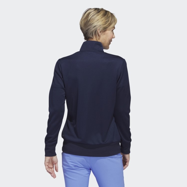 Jaqueta Texturizada Adidas Azul Marinho Com Zíper