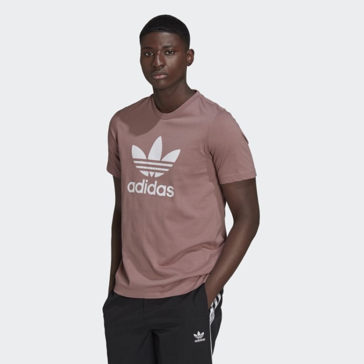 Camiseta Roxa Adicolor Classics Com Trevo Adidas