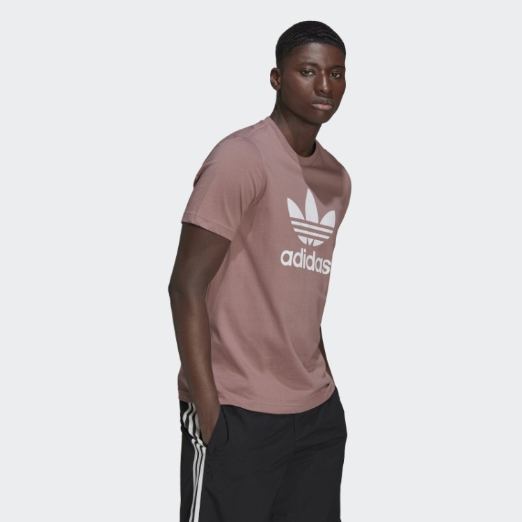 Camiseta Roxa Adicolor Classics Com Trevo Adidas