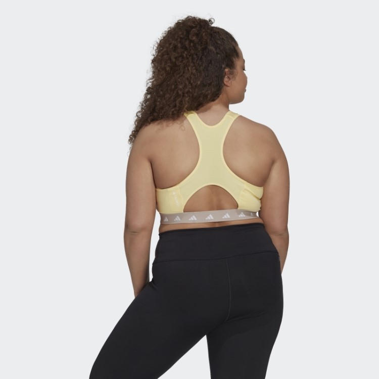 Sutiã Techfit De Suporte Médio Amarelo Adidas Powerreact (tamanho Grande)